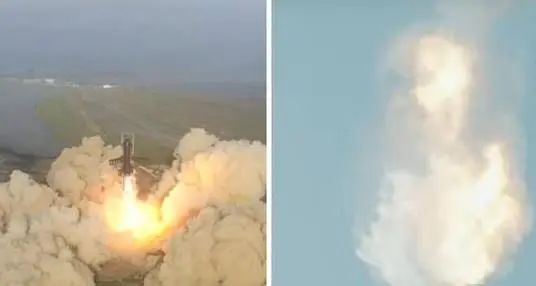 SpaceX星舰在发射升空3分钟后爆炸，现场视频→