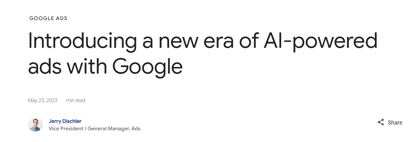 广告新时代？谷歌推出可自动生成广告的AI工具