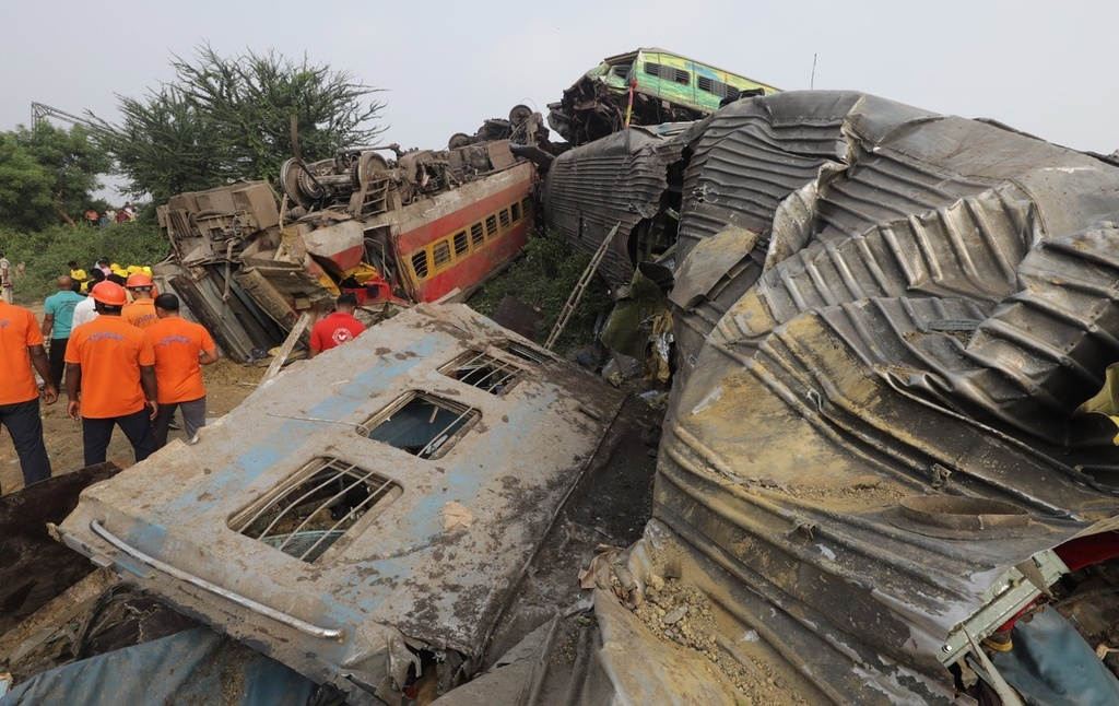 白宫：拜登就印度列车脱轨相撞事故发表声明表示哀悼