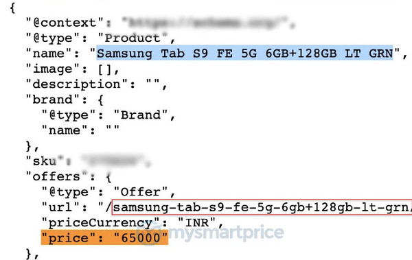 三星Tab S9 FE平板电脑价格曝光：起售价约5500元