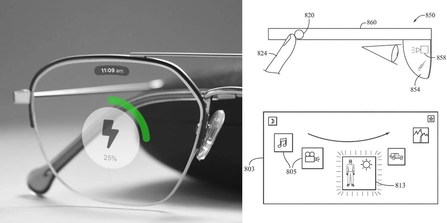 苹果两项 AR 眼镜专利获批：被动式散热设计、数字表冠交互方案