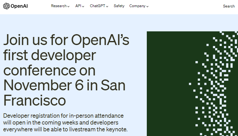 “OpenAI春晚”定档11月6日！“ChatGPT之父”预告将公布最新成果
