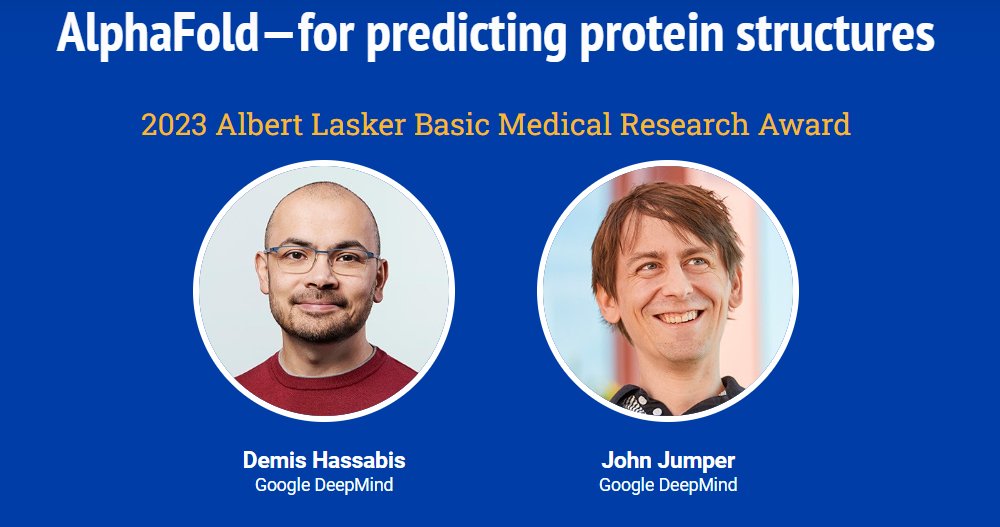 诺奖风向标指向AI！谷歌蛋白质结构预测模型获颁医学领域顶级奖项